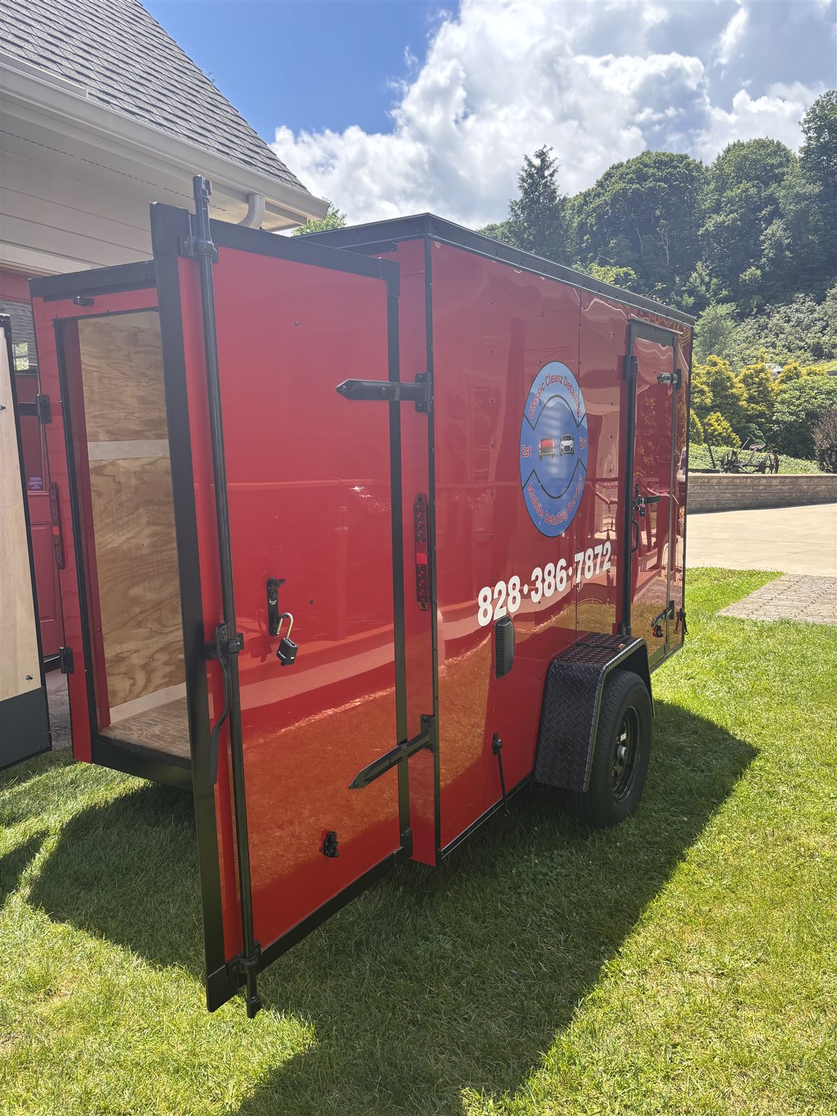 Classic Cleanz Detailing mobile service trailer